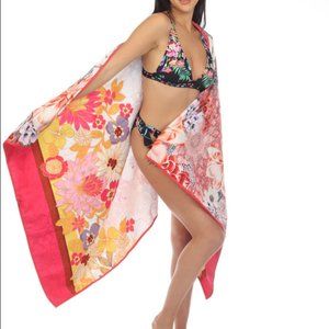 Johnny Was Peace and Love Beach Blanket 40”x70” NWT